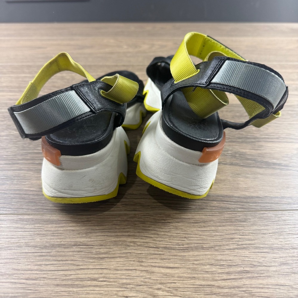 Sorel Kinetic Impact Y-Strap Standal Black/Yellow/White Size 9.5 Womens Outdoor - Picture 14 of 16
